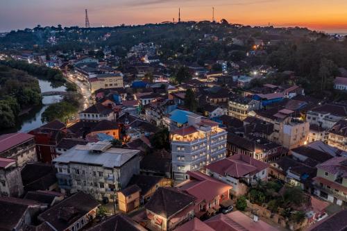 Ein allgemeiner Blick auf Panaji oder ein Stadtblick von des Hotels aus