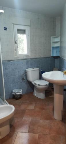 Koupelna v ubytování Casas Rurales Tiscar
