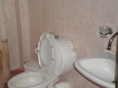 Koupelna v ubytování Archontiko Samara