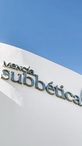 a close up of the word swords club on a knife at Hotel Mencia Subbética in Doña Mencía