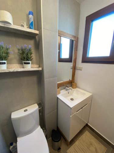 Koupelna v ubytování Ferienhaus Dana