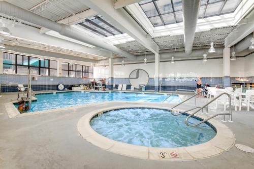 a large swimming pool in a large building at Sea Colony --- 508 Brandywine house in Bethany Beach