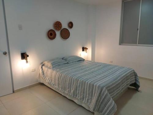 Postel nebo postele na pokoji v ubytování Agradable casa de Playa en Chinchaycamac