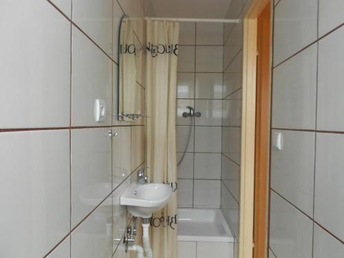 A bathroom at Penzion Rosnicka Liesek