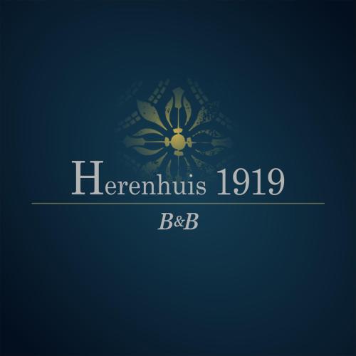 a logo for a herbal clinic with a blue background at B&B Herenhuis1919 in Lo-Reninge