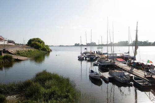 a group of boats are docked in a harbor at Villa Rio by Valada Village in Valada