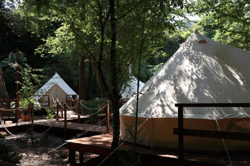 Příroda nedaleko luxury tent
