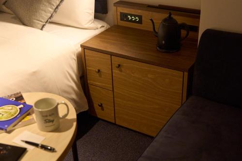 Utensilios para hacer té y café en Hotel Resol Stay Akihabara