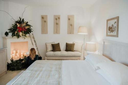 Cama o camas de una habitación en Canne Bianche Lifestyle Hotel