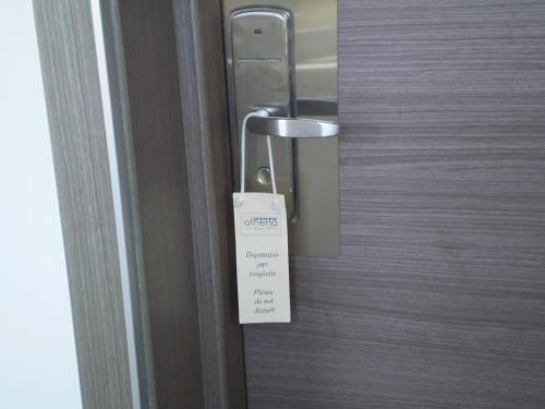 Koupelna v ubytování Athena Hotel