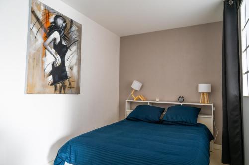 Postel nebo postele na pokoji v ubytování Le 4midable - Chaleureux 2 pièces