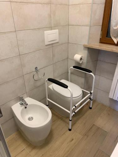 Koupelna v ubytování Casa Fabbrichina