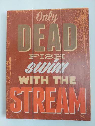 a sign that reads only dead first swim with the ocean at Dpto. luminoso, céntrico, nuevo: LA SERENA in Tandil