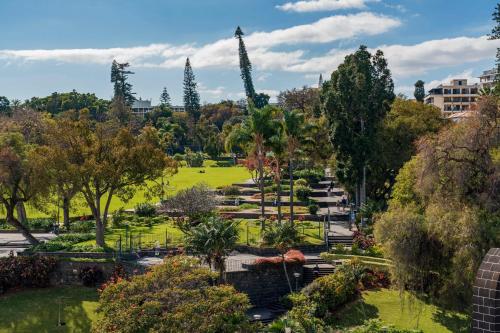 a view of a park with trees and bushes at The Mountain Apartment by An Island Apart in Funchal
