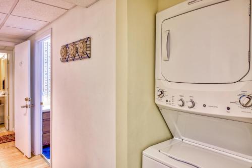 a laundry room with a washer and dryer at Haddock Haven-3 in Lake Junaluska