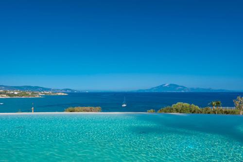 a large body of water with a small island at Villa Carvella - A Sublimely Relaxing Escape! in Tsilivi