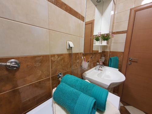 A bathroom at Lalovina Apartment