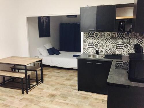 Η κουζίνα ή μικρή κουζίνα στο L'Eden - Joli studio en centre ville