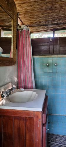 Kylpyhuone majoituspaikassa Hotel Veragua River House