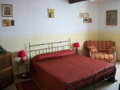 Un ou plusieurs lits dans un hébergement de l'établissement Il Casale -appartamento di 105mq-