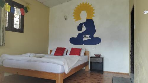 Postel nebo postele na pokoji v ubytování peace guesthouse cottage