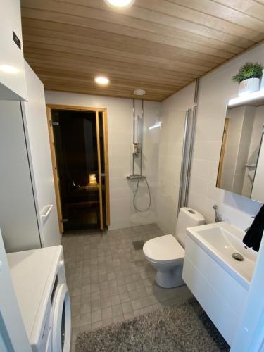 Koupelna v ubytování River 29, Baritoni