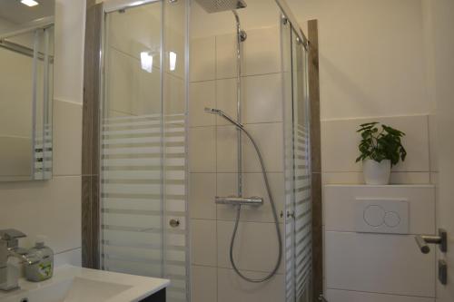 Koupelna v ubytování Apartment mit Terrasse und eigenem Eingang