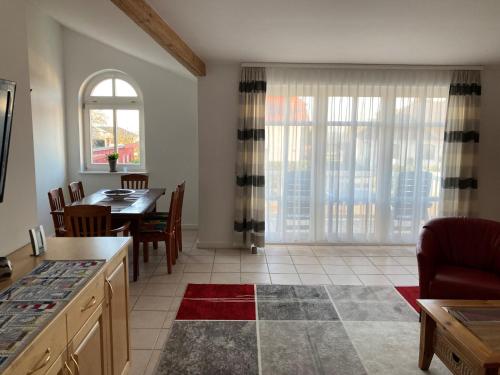 Χώρος καθιστικού στο Ferienwohnung Andresen Dünenstraße 16