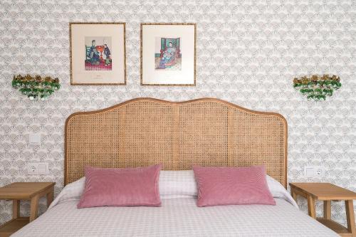 Cama o camas de una habitación en Sol de Sanlúcar Ático centro Parking incluido