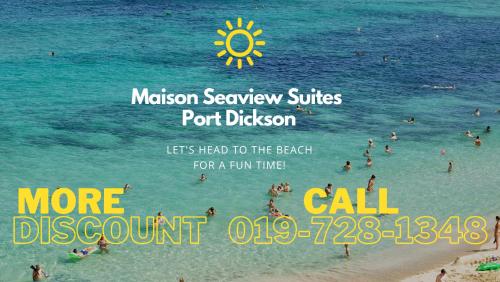 een poster voor de Mason Savoy Suites Port Blasserveltportport Beach bij Maison Seaview Suites Port Dickson in Port Dickson