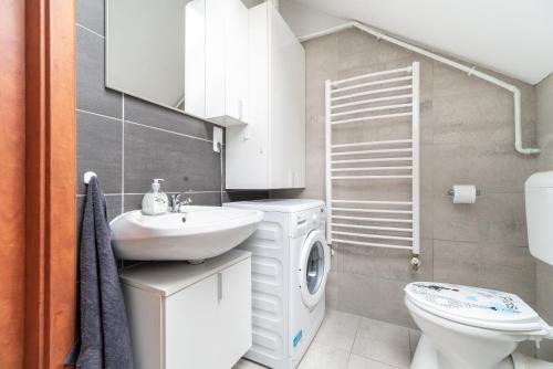 Koupelna v ubytování Grand 56 Apartman-Keszthely