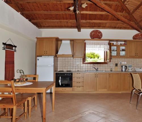 Кухня или мини-кухня в Villa Oceanis - Luxury Seaside Villa
