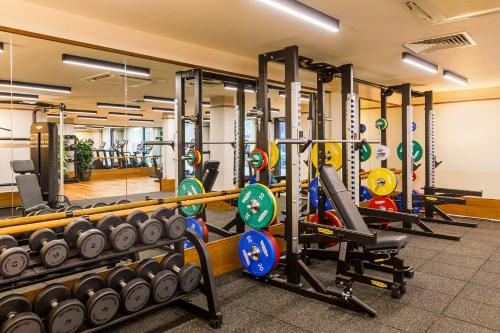 Fitnesscenter och/eller fitnessfaciliteter på Luxury Apartments in a vibrant part of North London