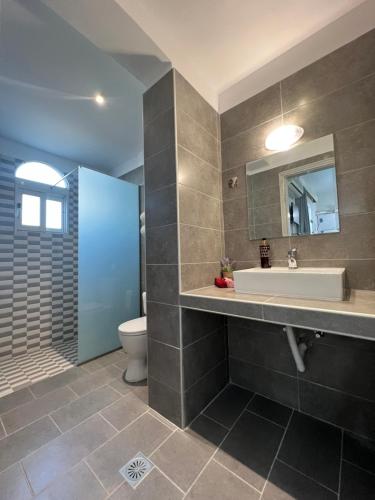 Koupelna v ubytování Stonegarden Studios