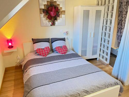 Cama o camas de una habitación en Gite St Léon à Eguisheim