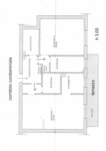 a schematic plan of a house at Sportrek House in Levanto