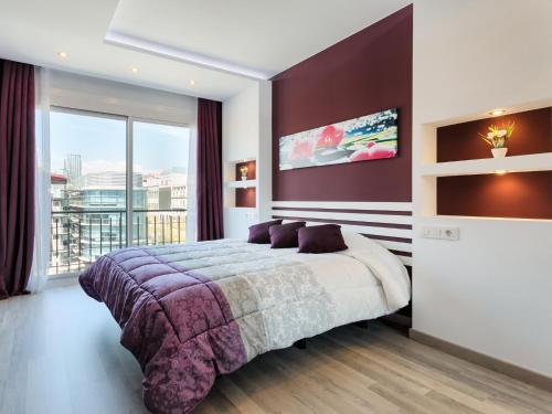 Llit o llits en una habitació de Beautiful apartment in the center equipped for 7