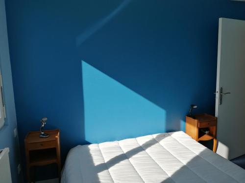 Een bed of bedden in een kamer bij Réter