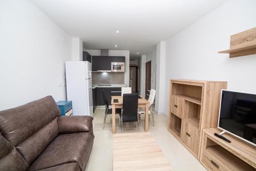 Kuchyň nebo kuchyňský kout v ubytování Apartamentos Turísticos Los Olivos