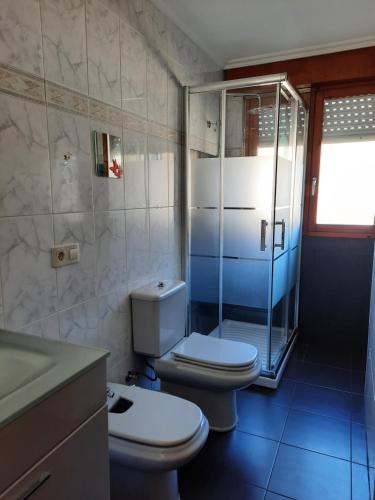 Koupelna v ubytování Casa de Mila