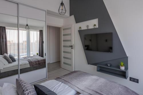 Postel nebo postele na pokoji v ubytování Noir Hotel - Penthouse Apartman