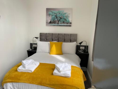 Voodi või voodid majutusasutuse Marylebone by Pureserviced toas