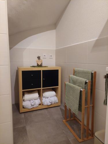 A bed or beds in a room at Appartement Naturnah