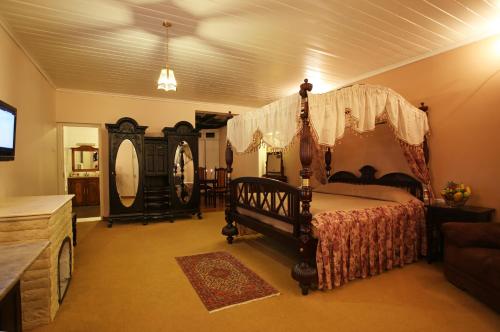ذا فيرس في نوارا إليا: غرفة نوم مع سرير مظلة وتلفزيون