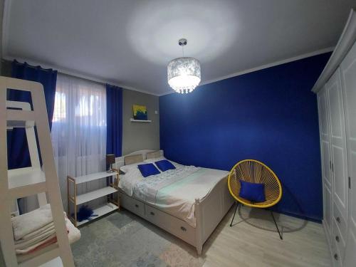 Katil atau katil-katil dalam bilik di Apartament Marasesti