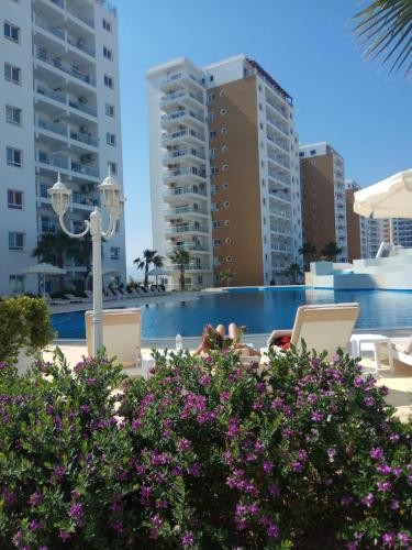 Northern Cyprus Trikomo, Iskele, Long Beach, Caesar Resort 3の敷地内または近くにあるプール