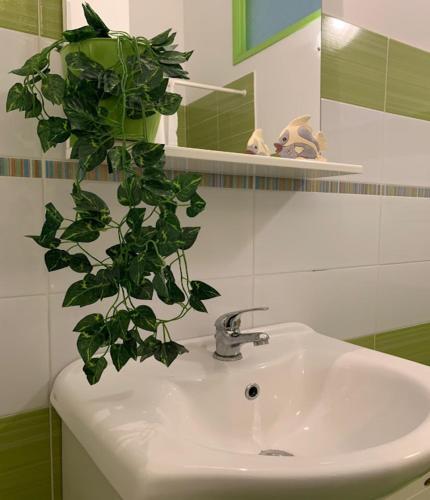 Ett badrum på Appartamento Casa Trento