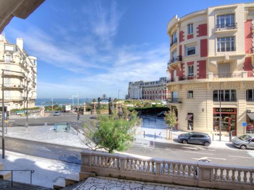 a view of a street in a city with buildings at Apartment Reine Victoria by Interhome in Biarritz
