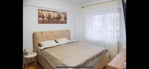 Llit o llits en una habitació de Vlaicu Residence