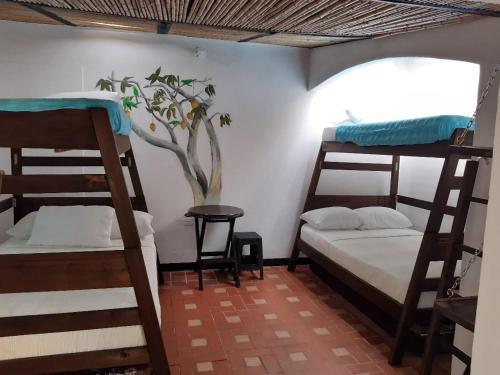 Двох'ярусне ліжко або двоярусні ліжка в номері TierraViva